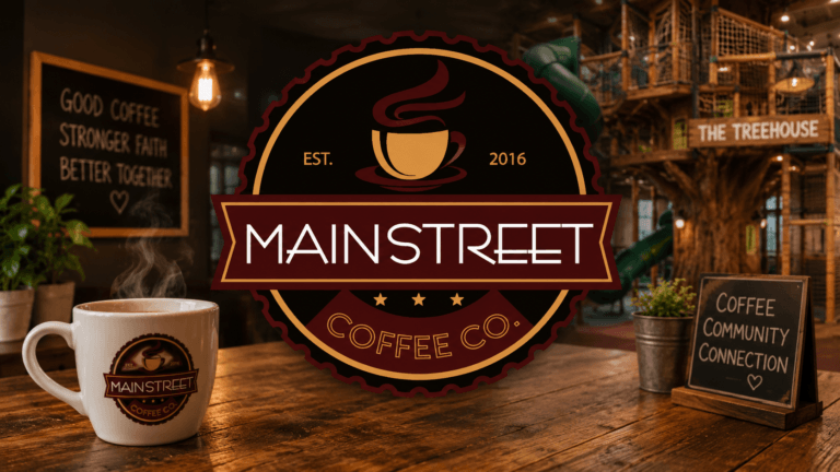 Main Street Coffee Co North Webster Indiana coffee shop featuring specialty coffee, a welcoming community atmosphere, and the popular indoor Treehouse play area for families.
