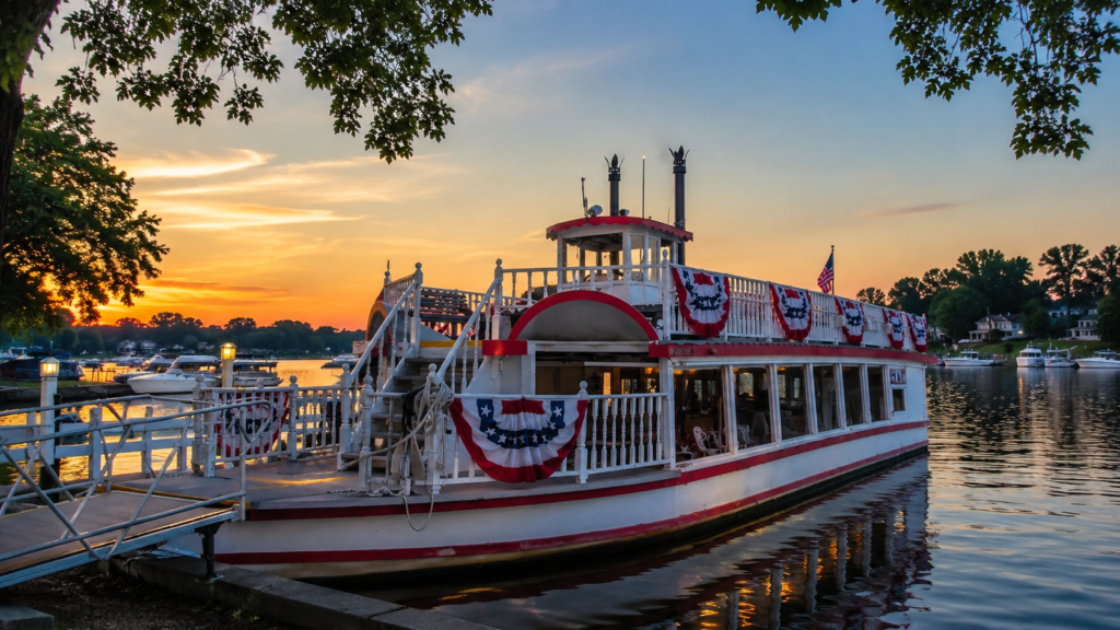 The S.S. Dixie on Lake Webster located in North Webster, Indiana